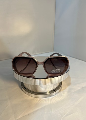 Şeffaf Bej Kadın Güneş Gözlüğü Polarize - Görsel 4