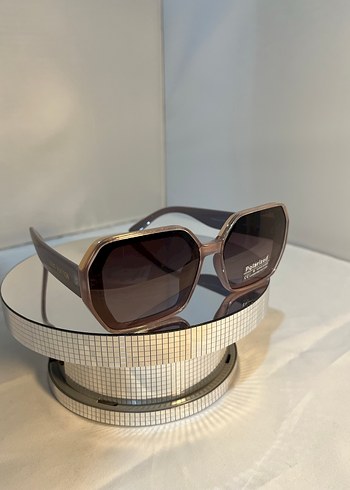 Şeffaf Bej Kadın Güneş Gözlüğü Polarize - Görsel 3