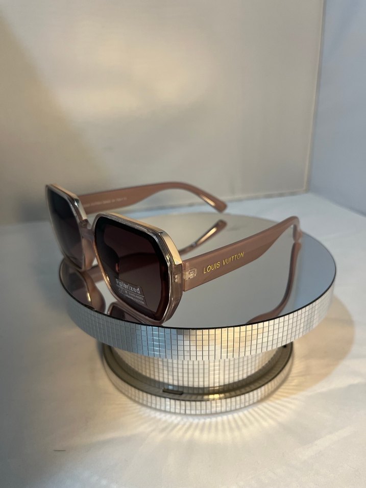 Şeffaf Bej Kadın Güneş Gözlüğü Polarize - Görsel 2