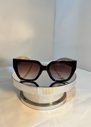 Kahverengi Kadın Güneş Gözlüğü - Görsel 5