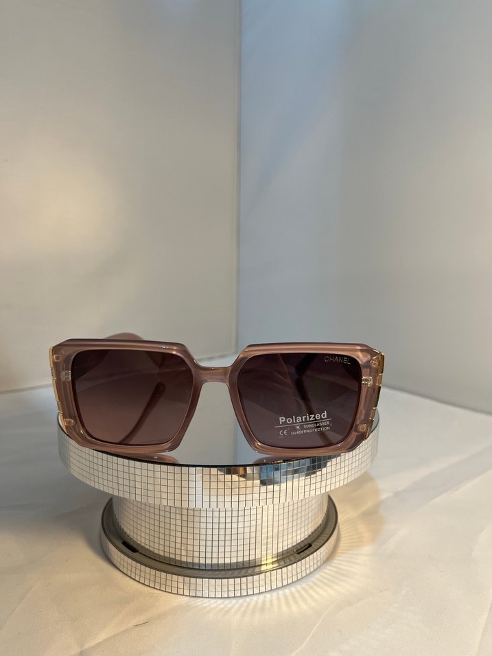 Bej Transparan Polarize Kadın Güneş Gözlüğü - Görsel 2