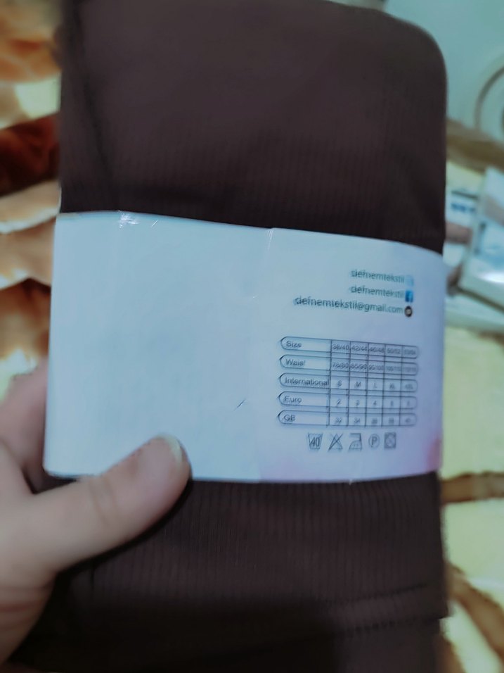 Defnem Kahverengi Baskılı Kadın Tayt - Görsel 3