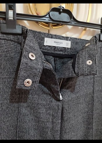 Gri Regular Fit Kadın Kumaş Pantolon - Görsel 2