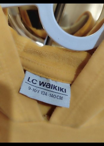 Sarı Kapüşonlu çocuk Sweatshirt - Görsel 3