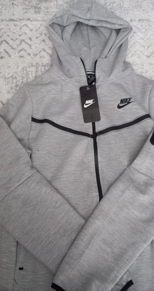 Nike Gri Kapüşonlu Spor Sweatshirt - Görsel 2