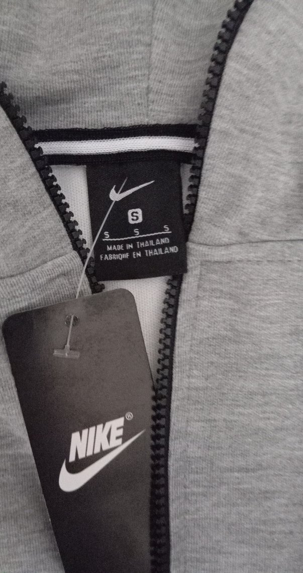 Nike Gri Kapüşonlu Spor Sweatshirt - Görsel 4