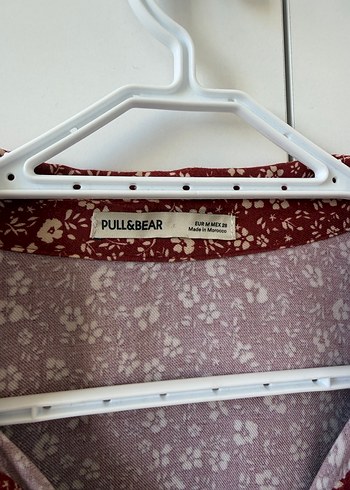 Bordo Bohem Uzun Kollu Baskılı Kadın Gömlek - Görsel 2