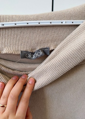 Bej Triko Kayık Yaka Kadın Kazak - Görsel 2