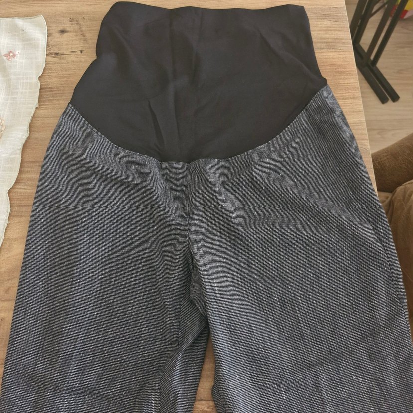 Koyu Mavi Hamile Kumaş Pantolon - Görsel 3