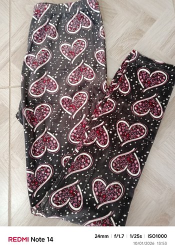 Bordo Yıldız ve Ay Desenli Kız Tayt - Görsel 5