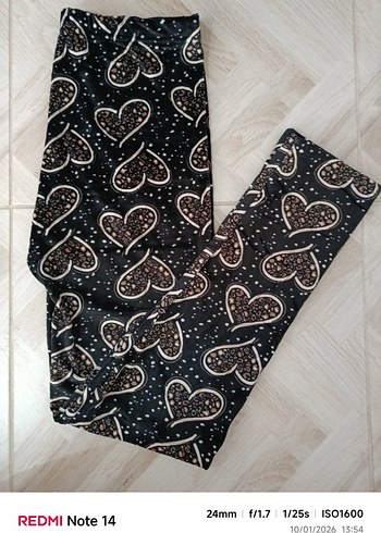 Bordo Yıldız ve Ay Desenli Kız Tayt - Görsel 6