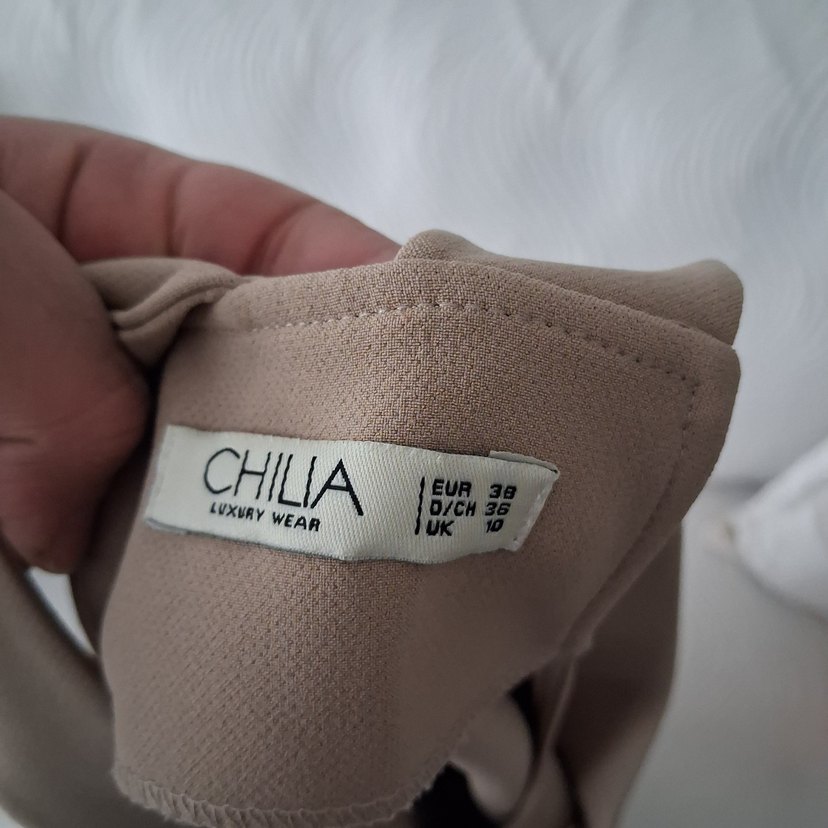 Bej Kadın Midi Askılı Tulum - Görsel 3