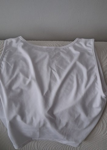 Beyaz Kadın Atlet Crop Top ouzu marka - Görsel 3