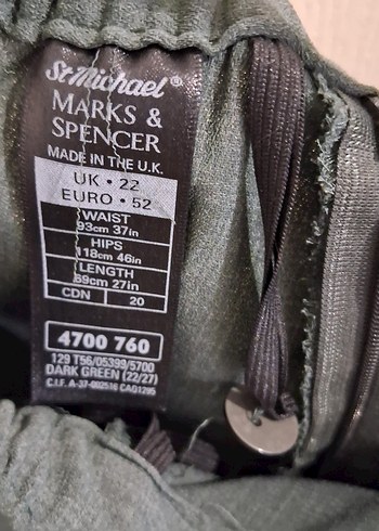 Gri Keten Midi Kadın Pantolon - Görsel 3