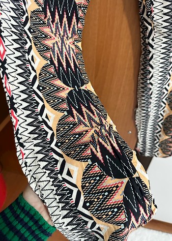 Bohem Tarz Çok Renkli Bol Kesim Kadın Pantolon - Görsel 2