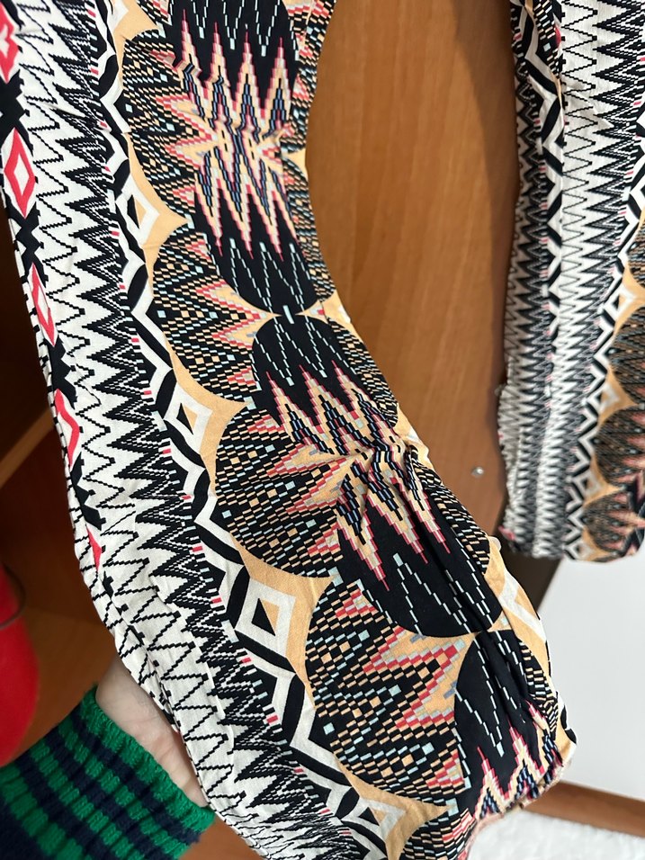 Bohem Tarz Çok Renkli Bol Kesim Kadın Pantolon - Görsel 2