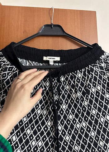 Gri Bağcıklı Pamuklu Salaş Kadın Pantolon - Görsel 2