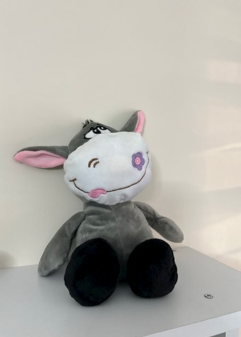 Beyaz Gri Peluş Koyun ve Eşek Oyuncak - Görsel 2