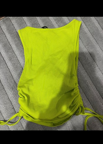 Sarı yeşil Yüksek Yaka Kısa Atlet - Görsel 3