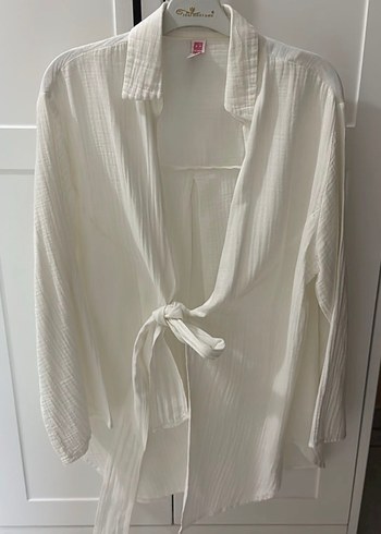 Bohem Beyaz Mini Plaj Elbisesi - Görsel 4