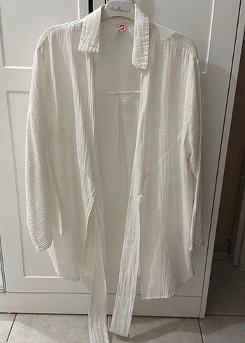 Bohem Beyaz Mini Plaj Elbisesi - Görsel 5