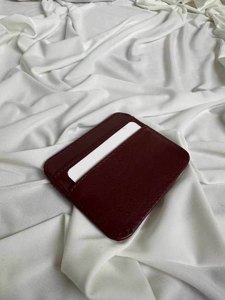 Klasik Bordo Deri Kadın Cüzdan - Görsel 2