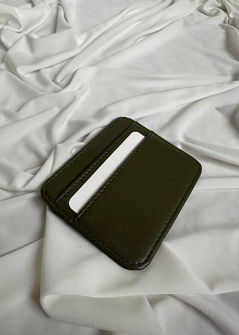 Koyu Yeşil Deri Kadın Cüzdan - Görsel 2