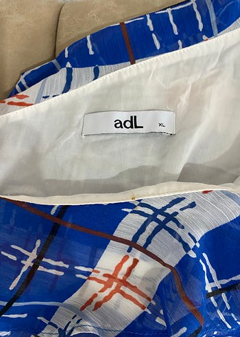 Mavi Pilili Uzun Bağlama Desenli Kadın Elbise Dar kesim - Görsel 3