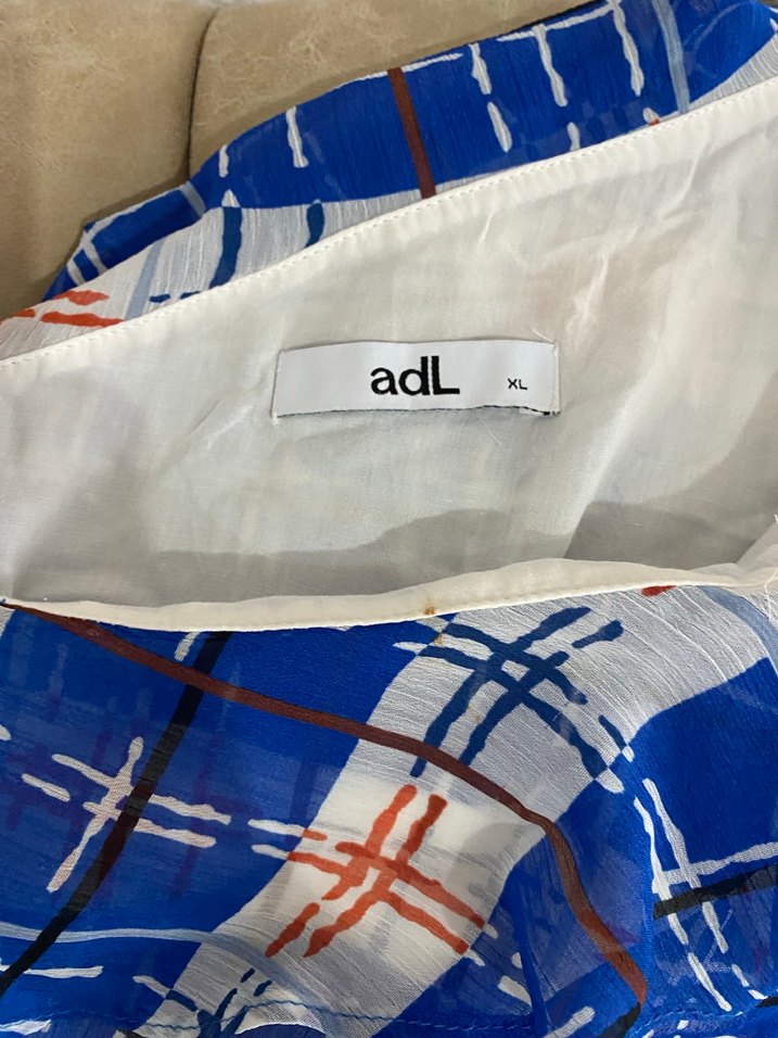 Mavi Pilili Uzun Bağlama Desenli Kadın Elbise Dar kesim - Görsel 3