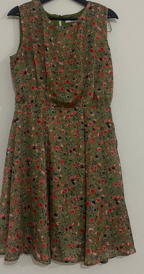 Piliseli Bohem Midi Elbise - Görsel 4