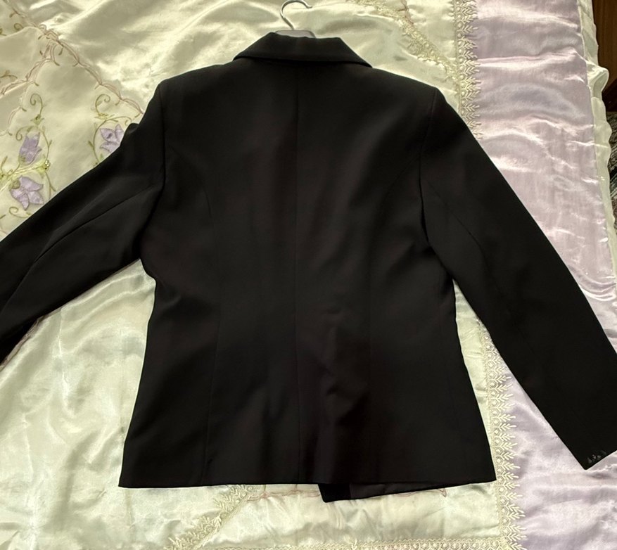 Düğmeli Siyah Kadın Blazer Ceket - Görsel 3