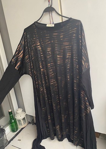 Wella Siyah Oversize Yirtik Tulum Rahat Ve Sik