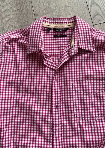 Bordo Kareli Erkek Gömlek Uzun Kollu - Görsel 3