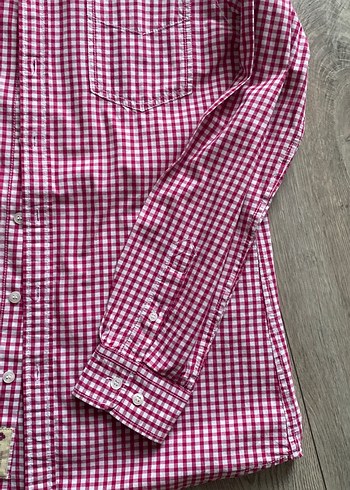 Bordo Kareli Erkek Gömlek Uzun Kollu - Görsel 4