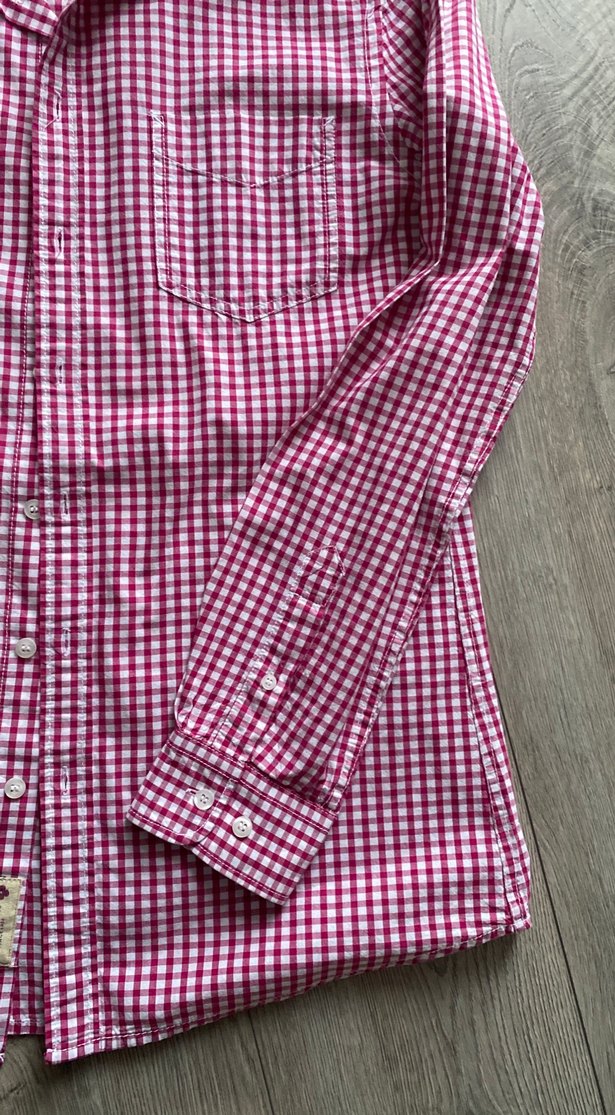 Bordo Kareli Erkek Gömlek Uzun Kollu - Görsel 4