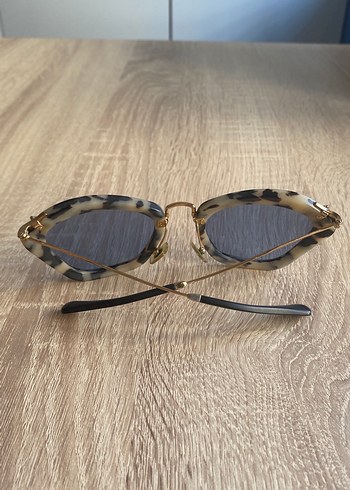 Leopar çerçeveli miu miu kadın gözlüğü - Görsel 4