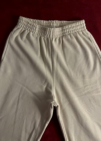 Bej Lastik Paçalı eşofman altı - Görsel 2