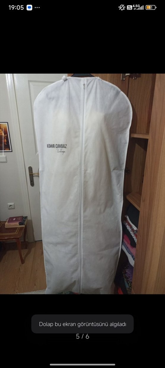 Bohem V Yakalı Midi Gelinlik - Görsel 5