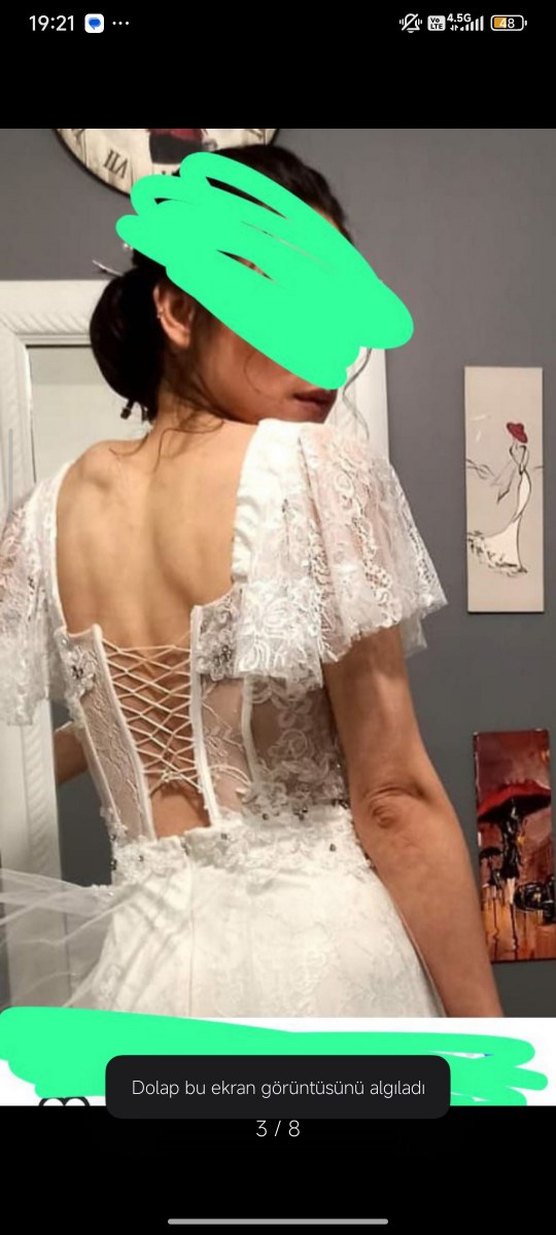 Vintage Gelinlik|Balon Kol - Görsel 2