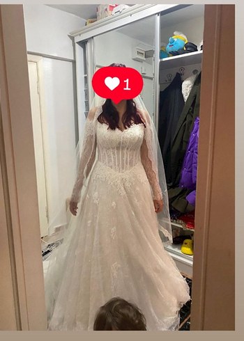 Fransız Dantel işlemeli Gelinlik - Görsel 4