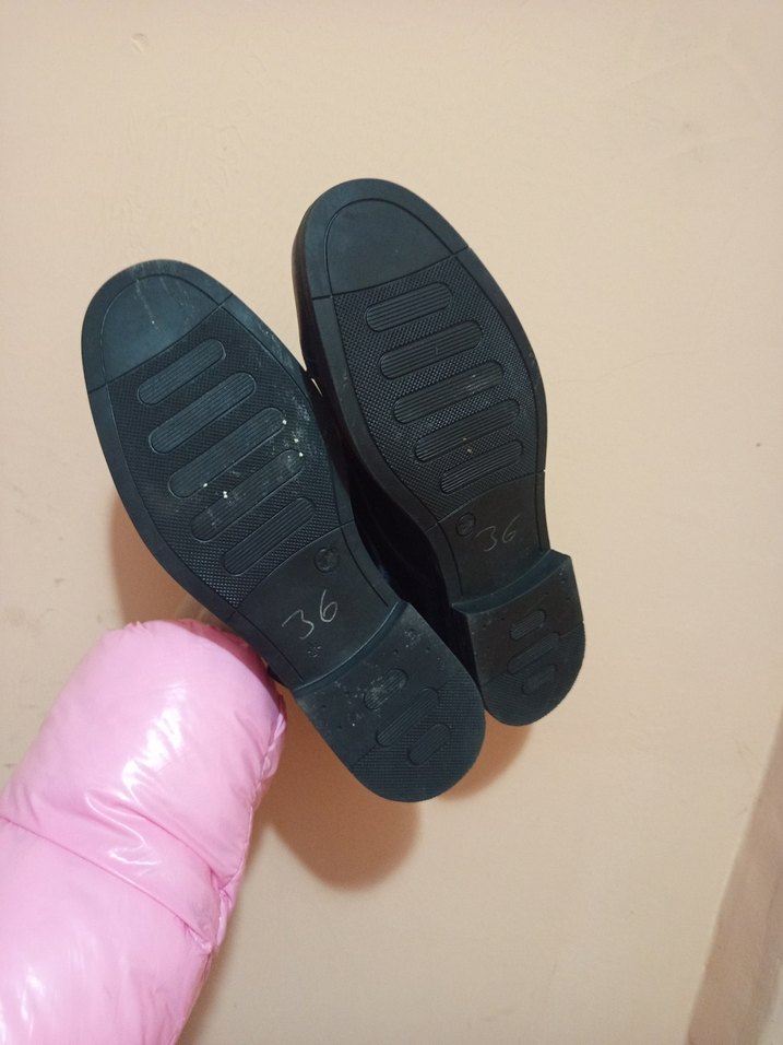 Siyah Tokalı Kadın Oxford Ayakkabı - Görsel 3