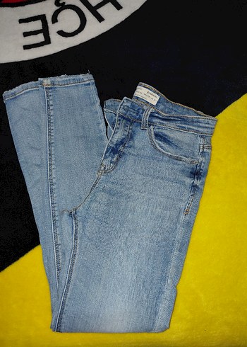 Stradivarius Acik Mavi Denim Jean