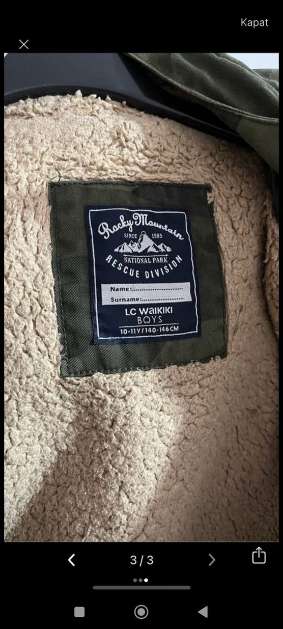 Kahverengi Kamuflaj Mont Sıcak Kürklü - Görsel 3