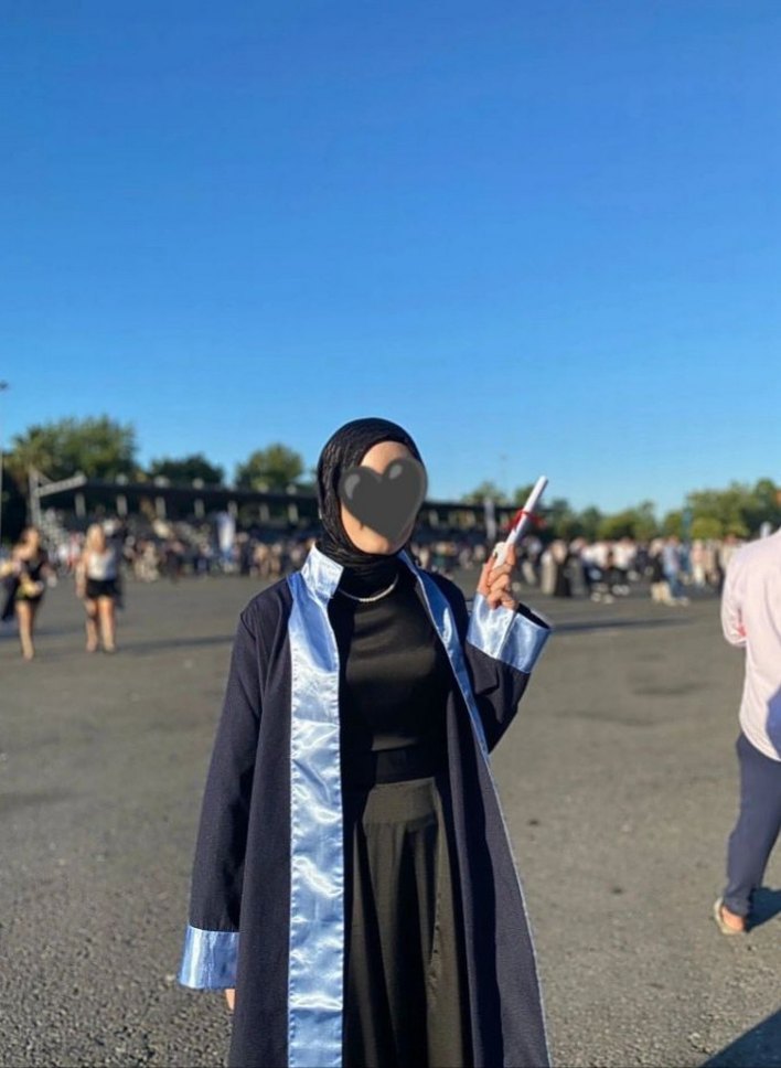 Siyah Midi Mezuniyet Elbisesi saten - Görsel 2