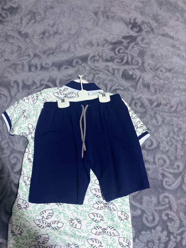 Renkli Desenli Erkek çoçuk  Polo Tişört - Görsel 2