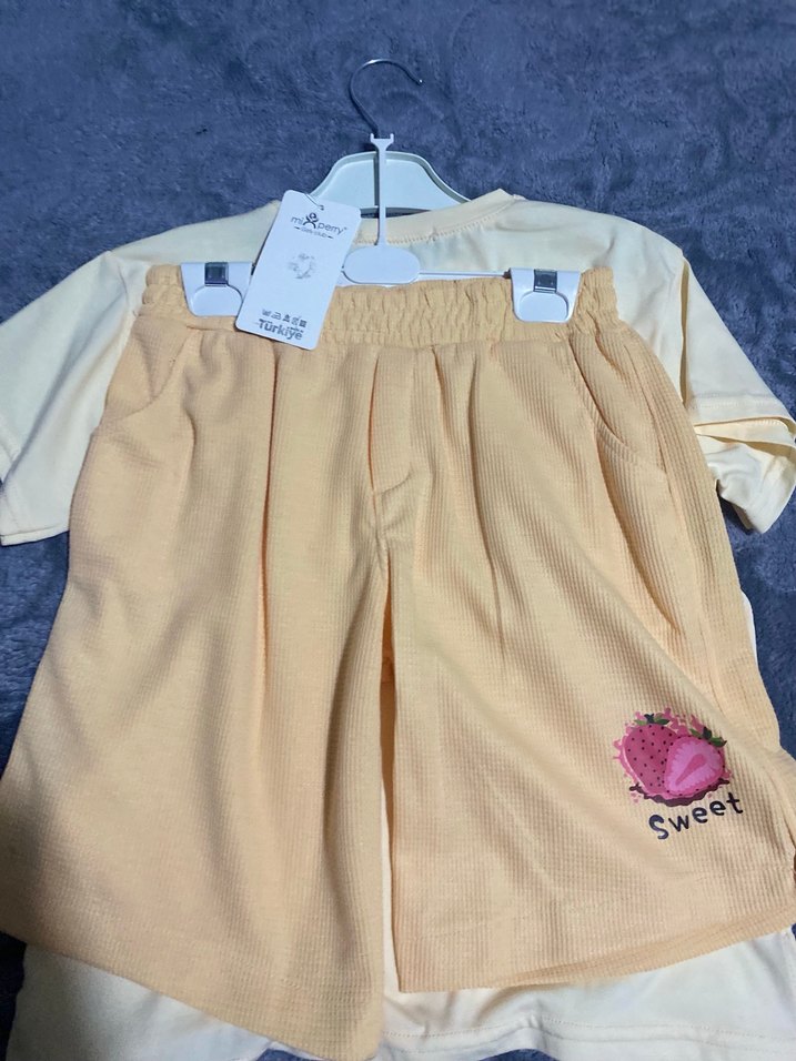 Kız Çocuk Baskılı Pastel Tişört - Görsel 2