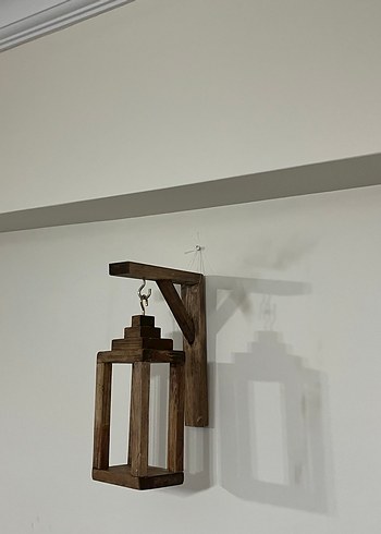 Bej Ahşap Duvar Mumluk - Görsel 4