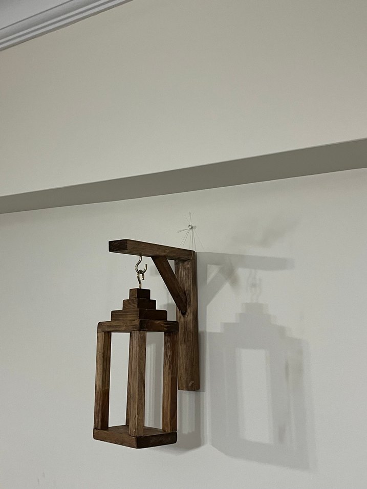 Bej Ahşap Duvar Mumluk - Görsel 4