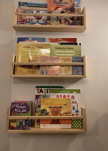 Bej Çocuk Kitap Rafı - Görsel 2
