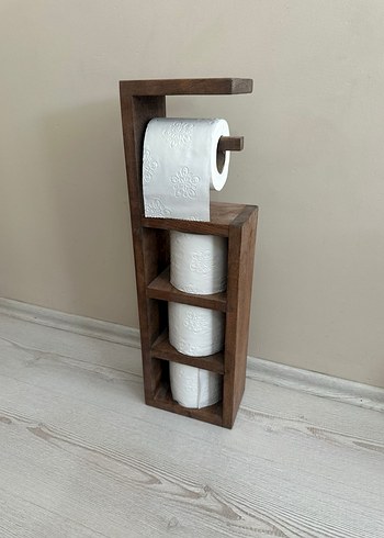 Ahşap Tuvalet Kağıdı Rafı - Görsel 2